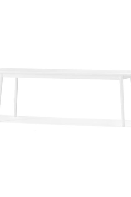 Stolab miss holly bord 235x82 + 2 ilägg 2x50 cm björk 21 vit