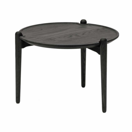 Design house stockholm aria soffbord lågt 37 cm svart ek