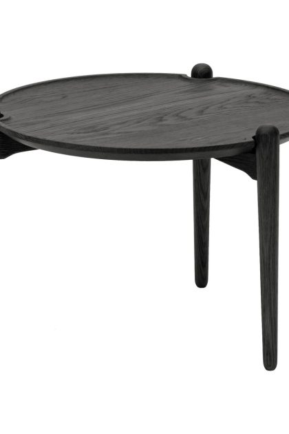 Design house stockholm aria soffbord lågt 37 cm svart ek