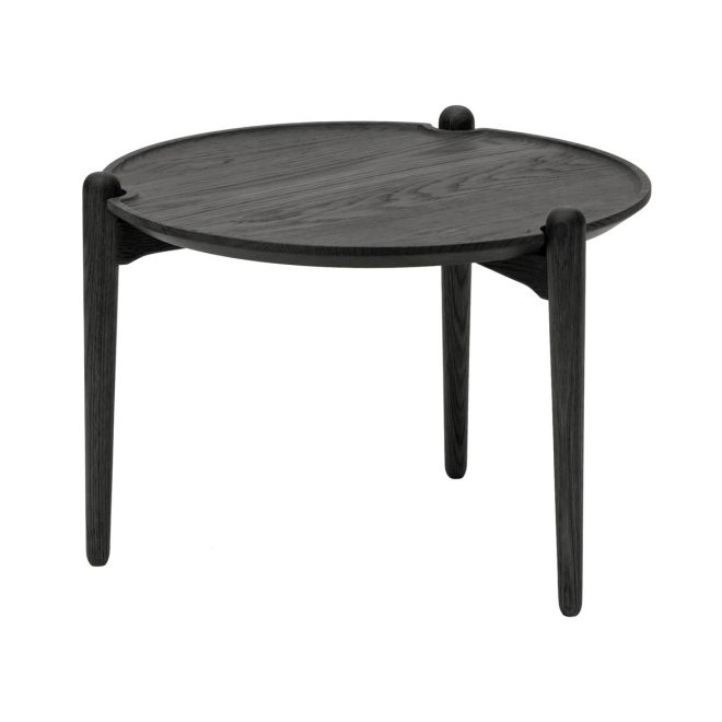 Design house stockholm aria soffbord lågt 37 cm svart ek
