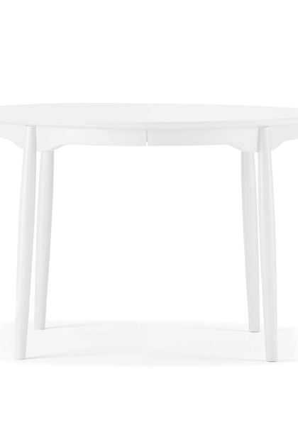 Stolab carl matbord delbart Ø115 cm björk vit 21
