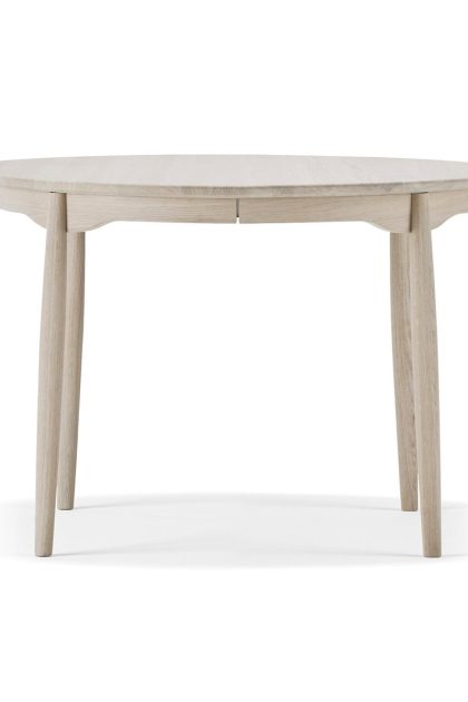 Stolab carl matbord delbart Ø115 cm ek ljus mattlack