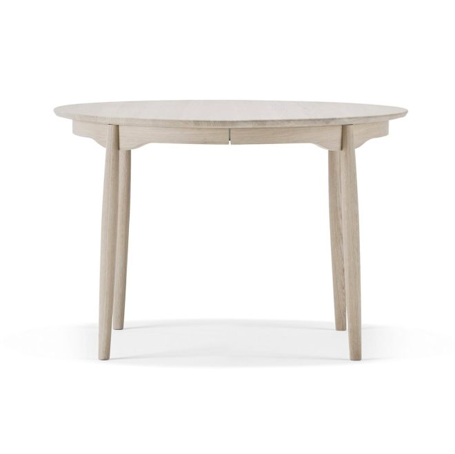 Stolab carl matbord delbart Ø115 cm ek ljus mattlack