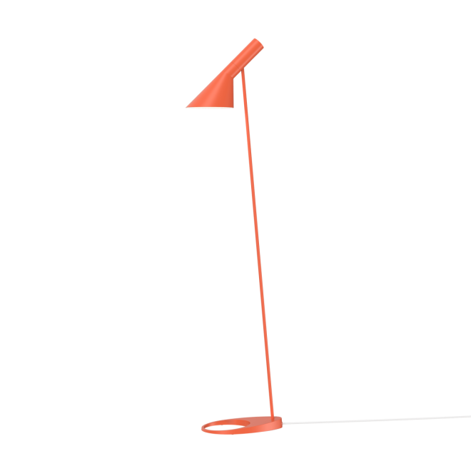 Louis poulsen aj golvlampa electric orange