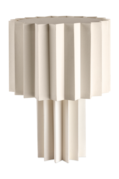 Örsjö belysning plissé bordslampa textil vit