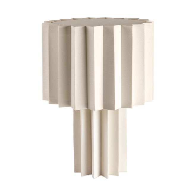 Örsjö belysning plissé bordslampa textil vit