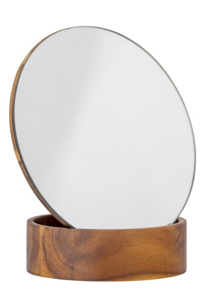Bloomingville rita bordsspegel Ø18 cm akacia