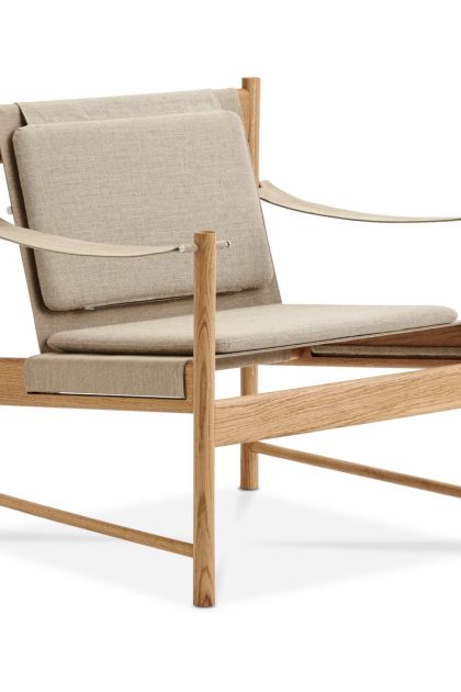 Brdr. krüger hb loungestol oljad ek-canvas natur