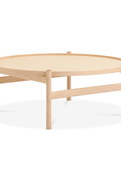 Brdr. krüger hb soffbord Ø100 cm vitoljad lönn