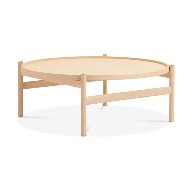 Brdr. krüger hb soffbord Ø100 cm vitoljad lönn