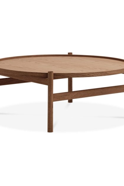 Brdr. krüger hb soffbord Ø100 cm rökoljad ek
