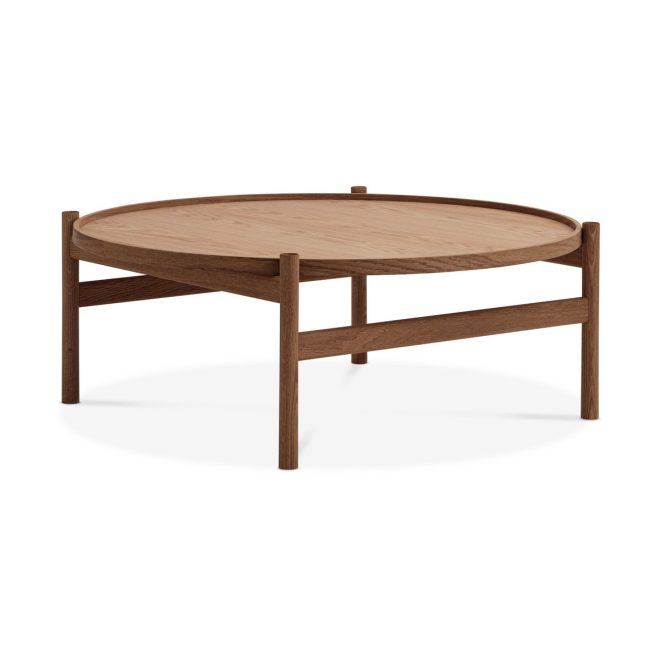 Brdr. krüger hb soffbord Ø100 cm rökoljad ek