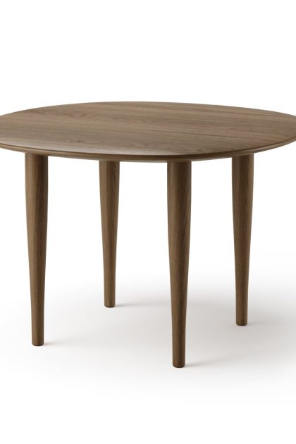Brdr. krüger jari sidobord Ø60 cm rökoljad ek