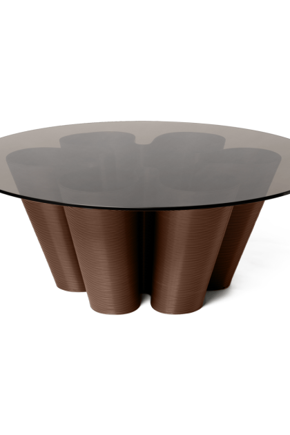 Ekbacken studios anemone soffbord Ø110 cm chocolate