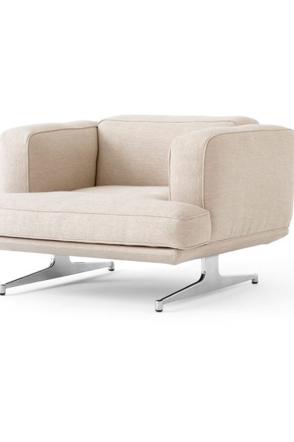 &tradition inland av21 fåtölj clay 0011-polished aluminium