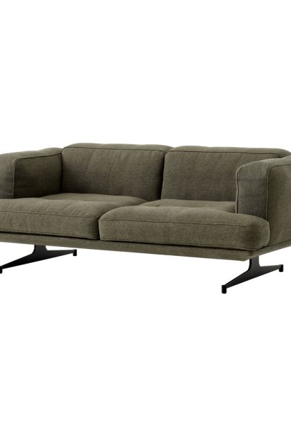 &tradition inland av22 soffa 2-sits clay 0014-warm black