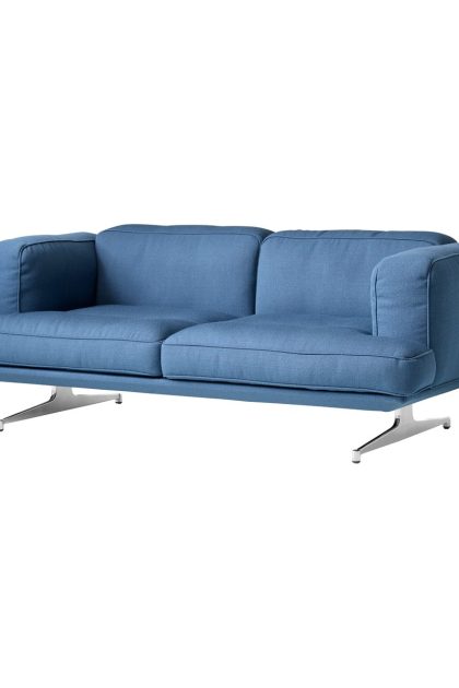&tradition inland av22 soffa 2-sits vidar 733-polished aluminium