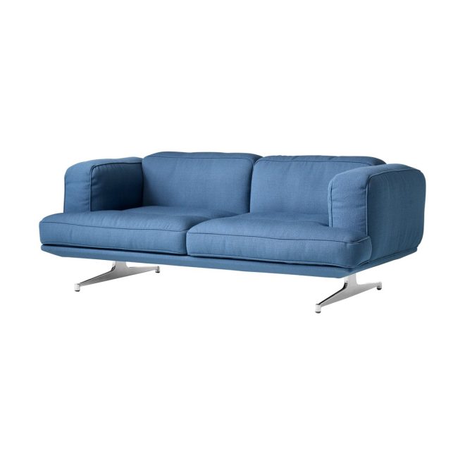 &tradition inland av22 soffa 2-sits vidar 733-polished aluminium