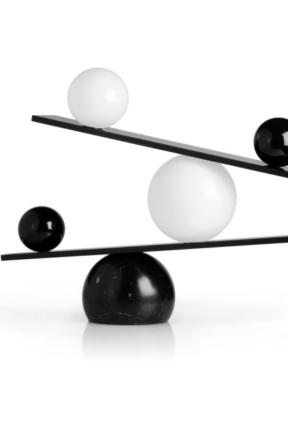 Oblure balance bordslampa black