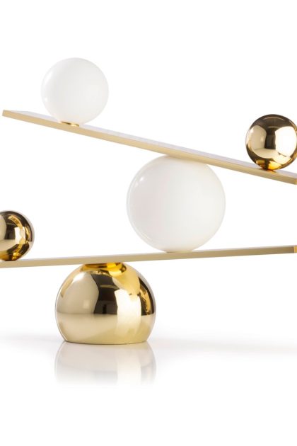 Oblure balance bordslampa brass