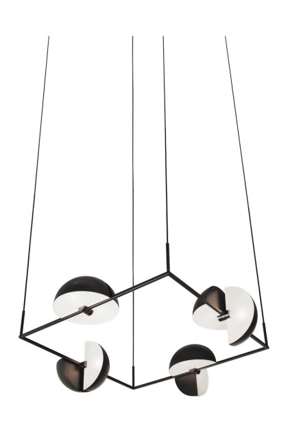 Oblure trapeze quertette pendel 113,5x113,5 cm black