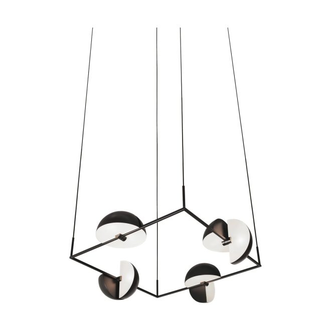 Oblure trapeze quertette pendel 113,5x113,5 cm black