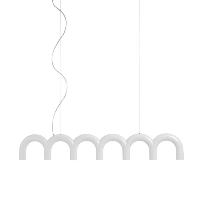 Oblure arch pendel 125,6 cm white