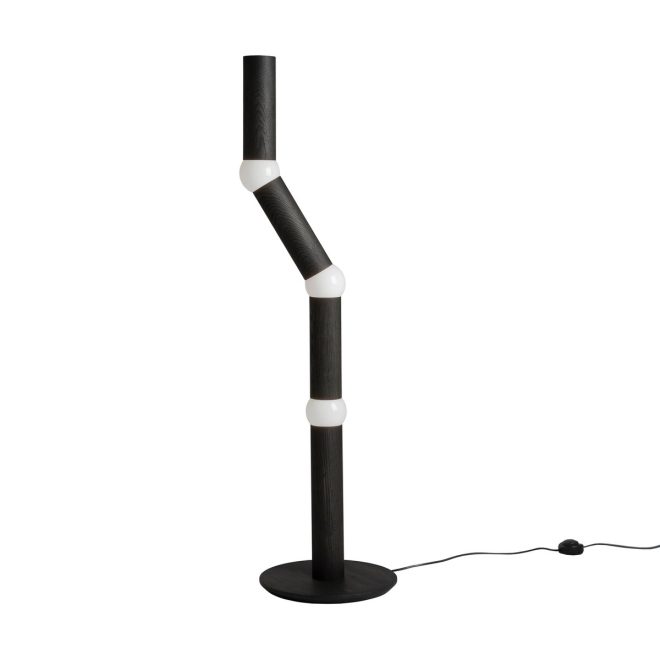 Oblure lightbone golvlampa 124,3 cm black oak