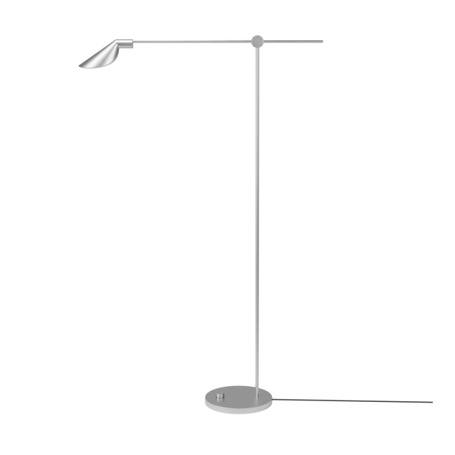 Fritz hansen ms011 golvlampa steel