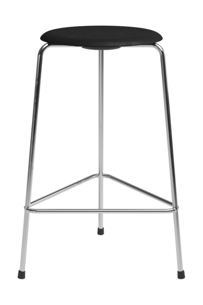 Fritz hansen high dot counter stool 3 ben svart ask-krom