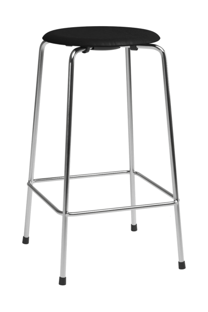Fritz hansen high dot counter stool 4 ben svart ask-krom
