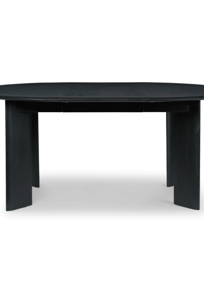 Ferm living bevel extendable matbord inkl 2 st iläggsskivor black oiled beech