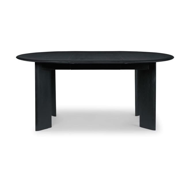 Ferm living bevel extendable matbord inkl 2 st iläggsskivor black oiled beech