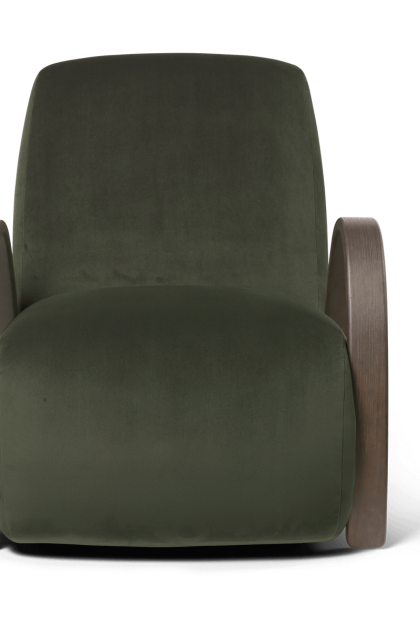 Ferm living buur lounge chair rich velvet pine