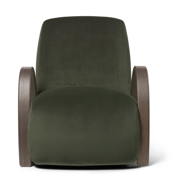 Ferm living buur lounge chair rich velvet pine
