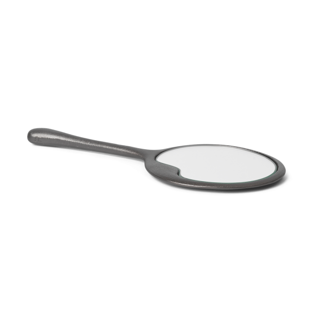 Ferm living lava handspegel blackened aluminium