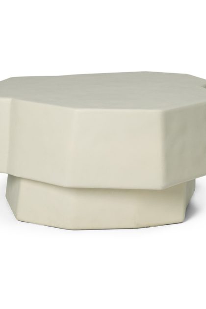 Ferm living staffa soffbord 83,7x75,8 cm ivory