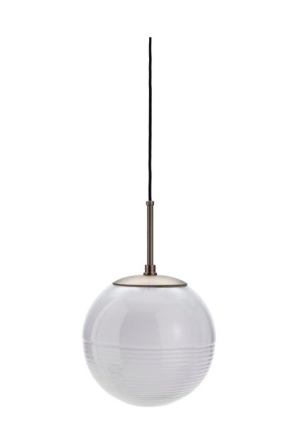 House doctor halda taklampa Ø25 cm vit-brun