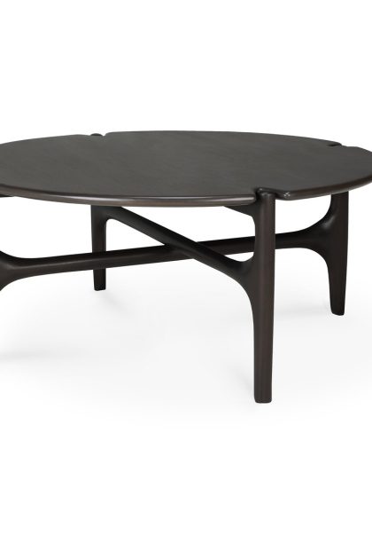 Ethnicraft pi soffbord Ø80 cm lackad mahogny