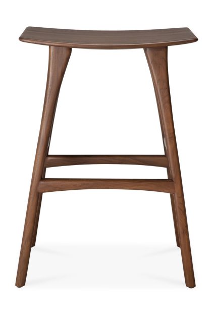 Ethnicraft osso barstol 80x57 cm lackad teak brown