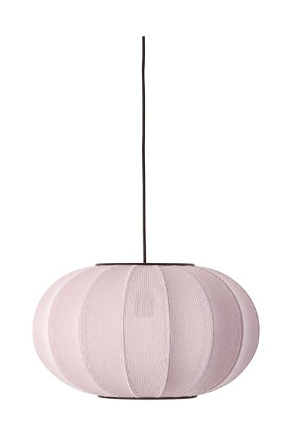 Made by hand knit-wit 45 oval pendel light pink