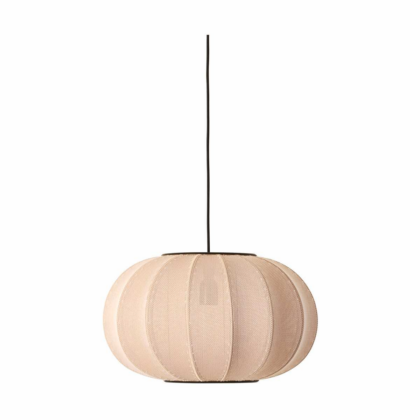 Made by hand knit-wit 45 oval pendel sand stone