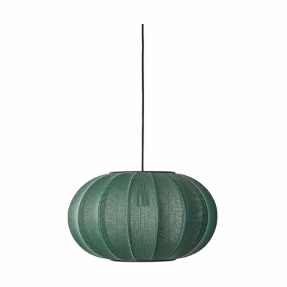 Made by hand knit-wit 45 oval pendel tweed green