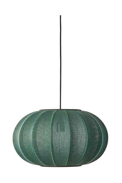 Made by hand knit-wit 45 oval pendel tweed green