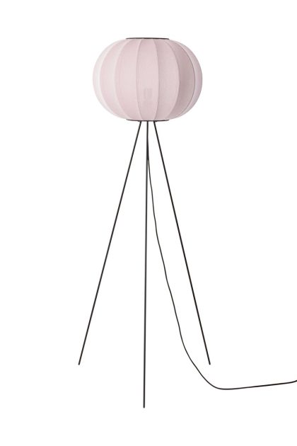 Made by hand knit-wit 45 round high golvlampa light pink