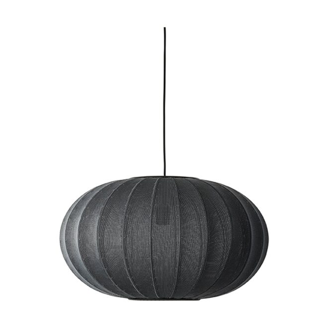 Made by hand knit-wit 57 oval pendel black