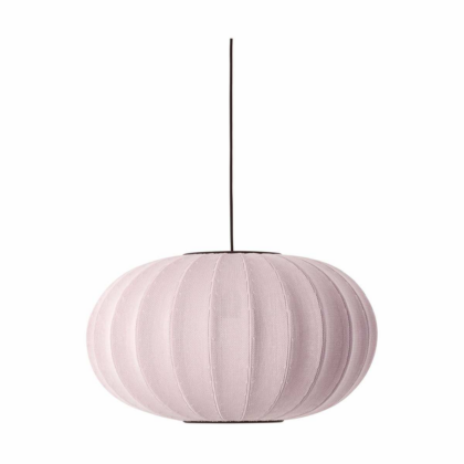 Made by hand knit-wit 57 oval pendel light pink