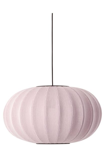Made by hand knit-wit 57 oval pendel light pink