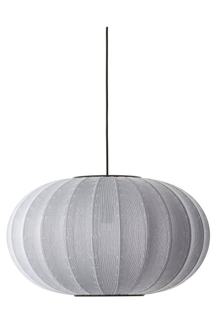 Made by hand knit-wit 57 oval pendel silver