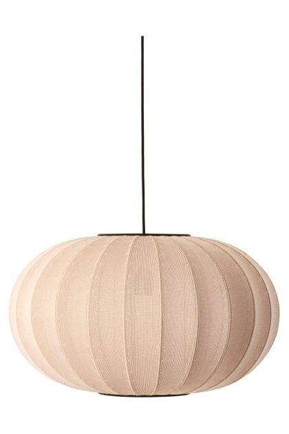 Made by hand knit-wit 57 oval pendel sand stone